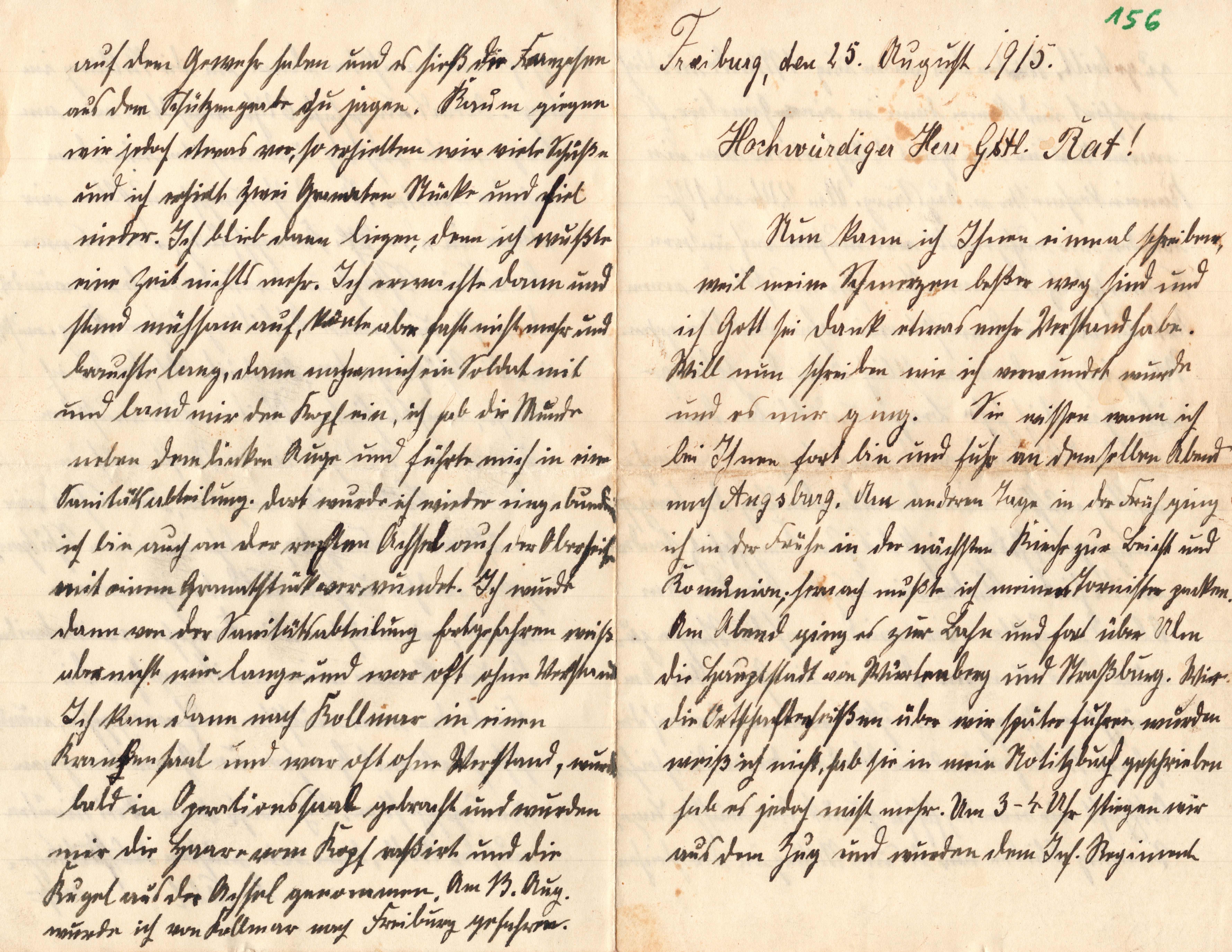 Scan der Schriftstück- Vorderseite © Katholische Pfarrkirchenstiftung St. Stephanus Otting