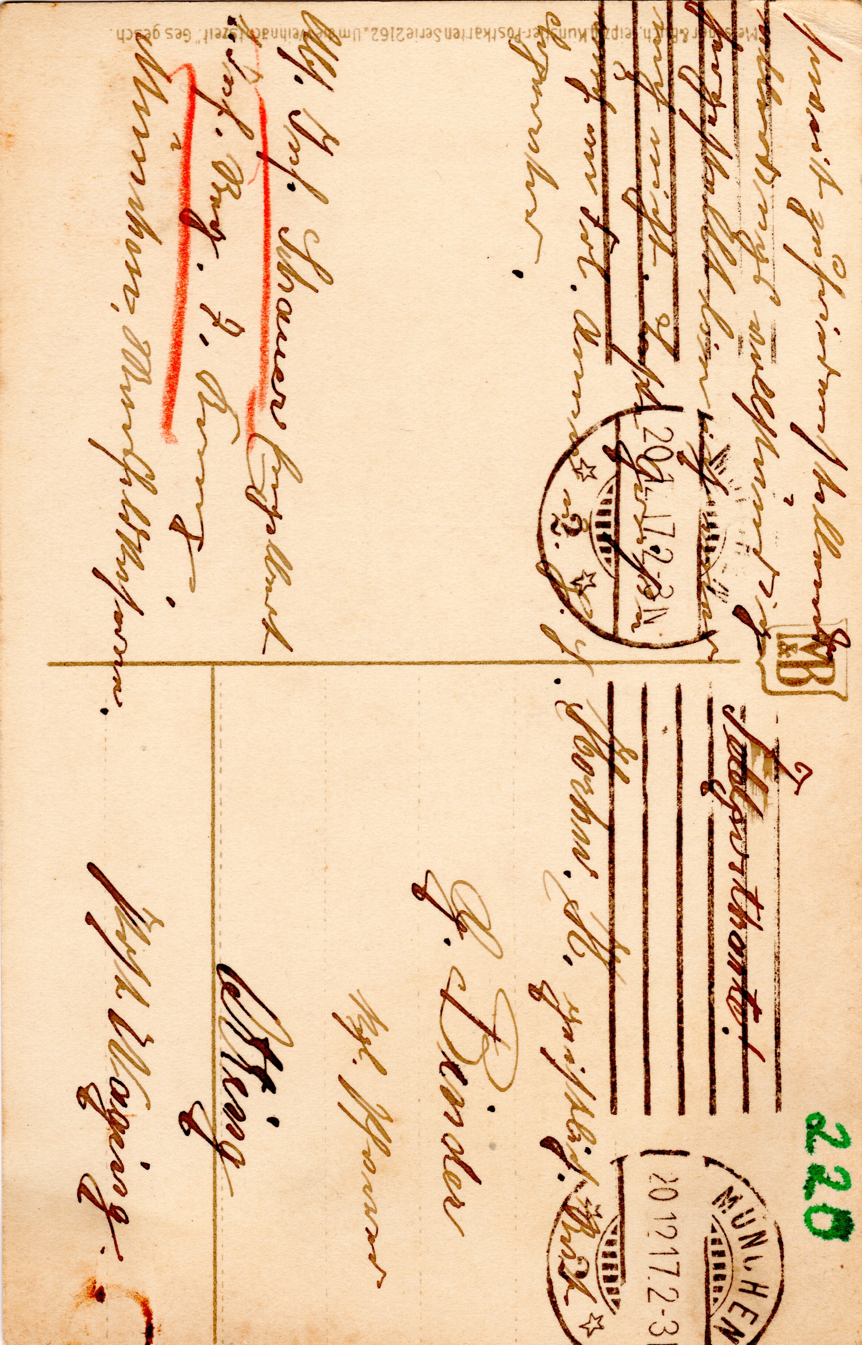 Scan der Schriftstück- Vorderseite © Katholische Pfarrkirchenstiftung St. Stephanus Otting