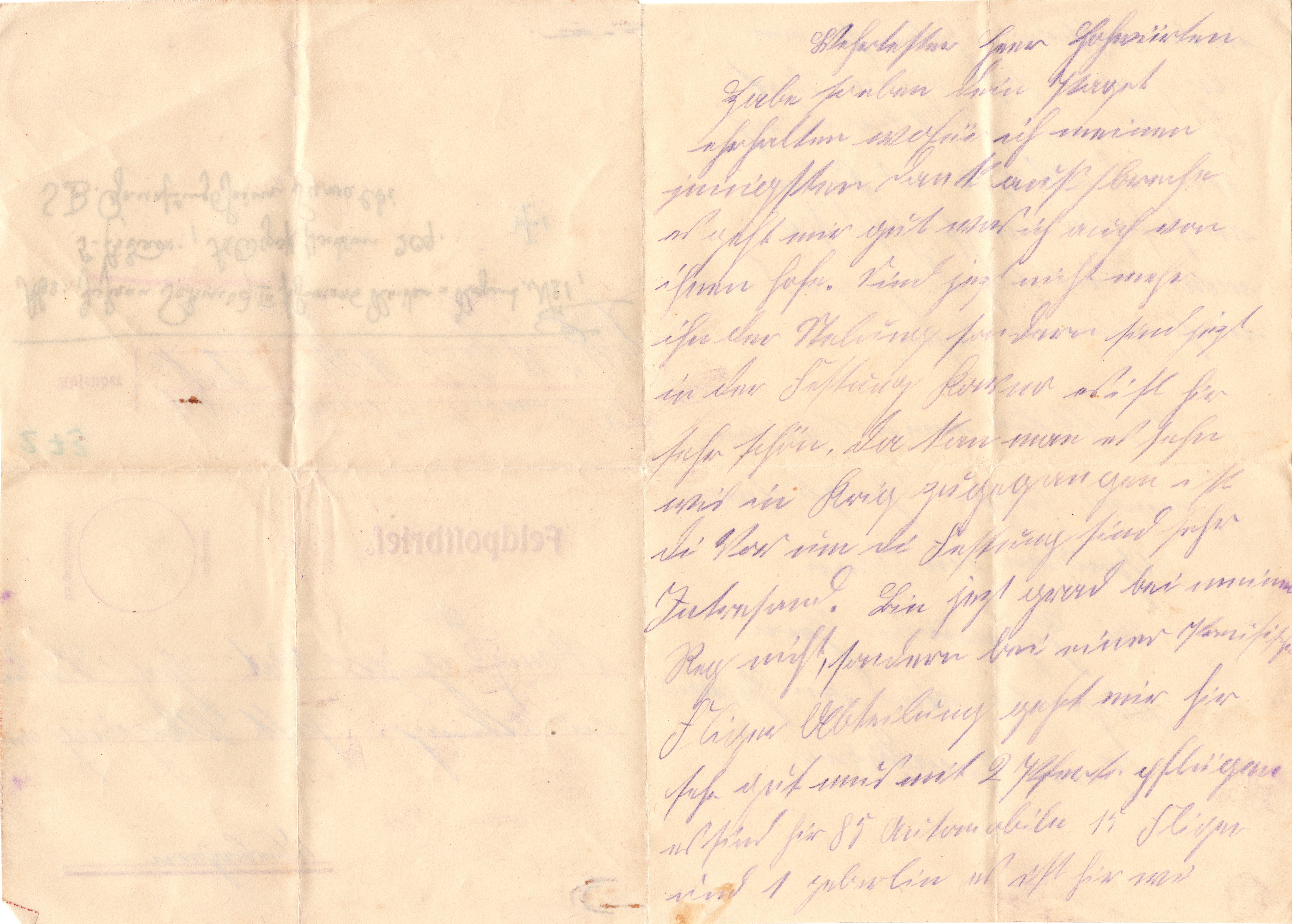 Scan der Schriftstück- Vorderseite © Katholische Pfarrkirchenstiftung St. Stephanus Otting