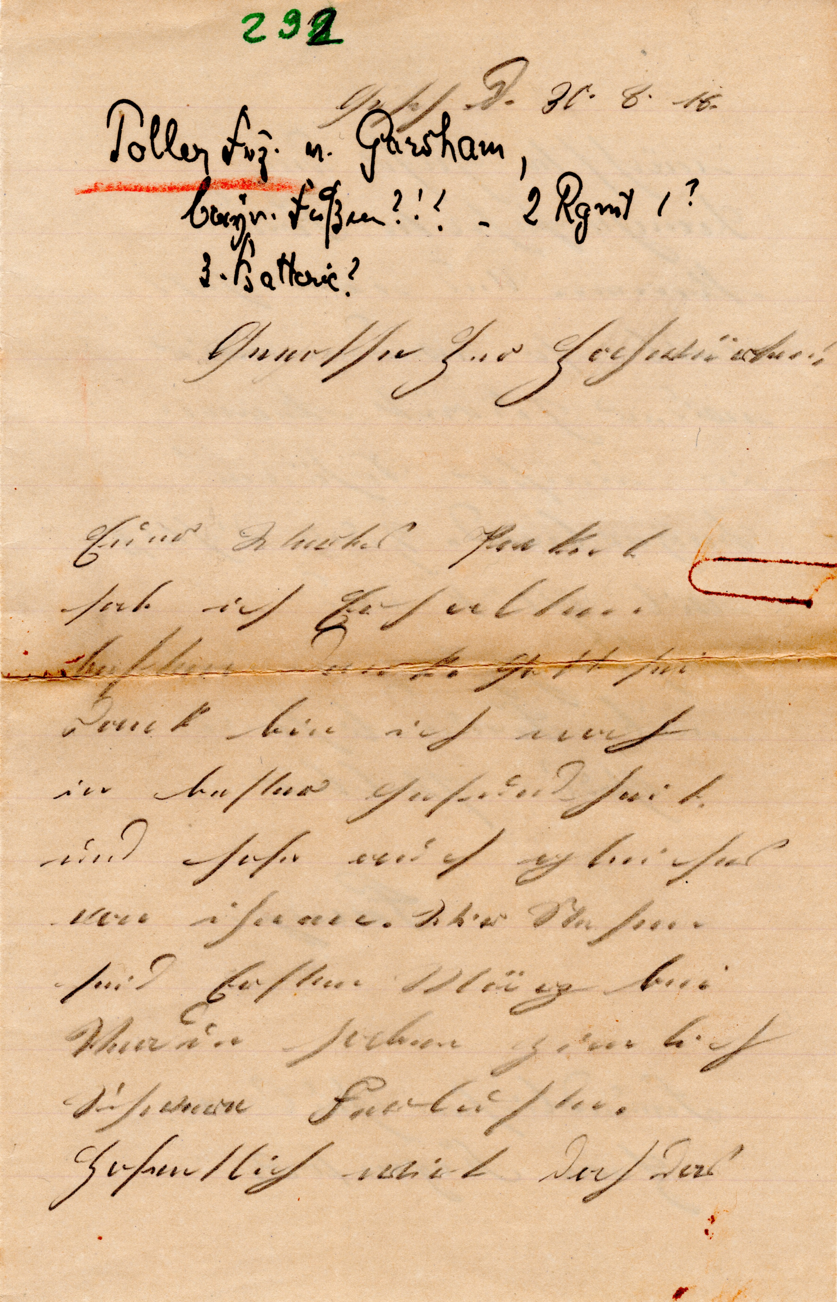Scan der Schriftstück- Vorderseite © Katholische Pfarrkirchenstiftung St. Stephanus Otting