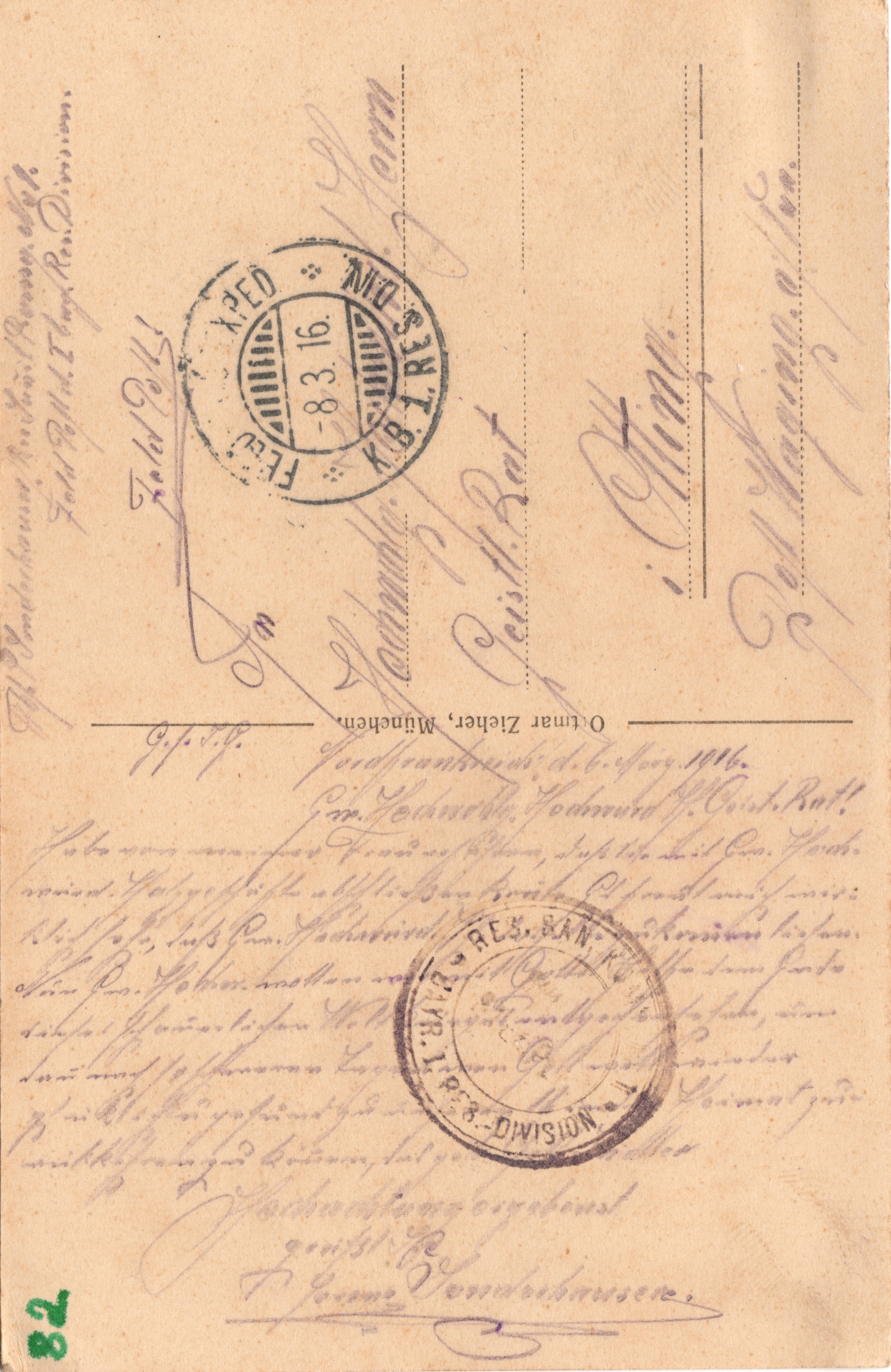 Scan der Schriftstück- Vorderseite © Katholische Pfarrkirchenstiftung St. Stephanus Otting