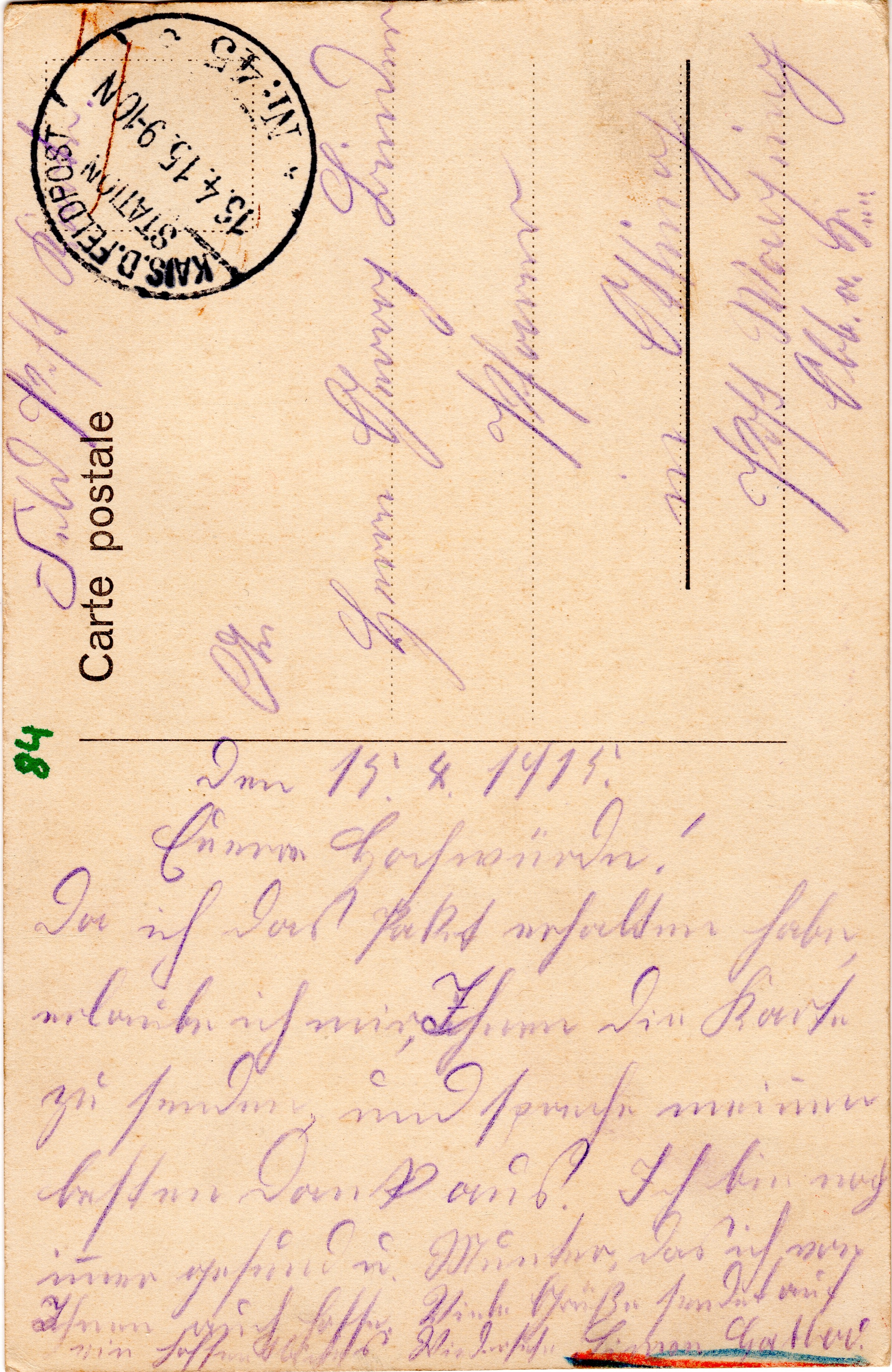 Scan der Schriftstück- Vorderseite © Katholische Pfarrkirchenstiftung St. Stephanus Otting