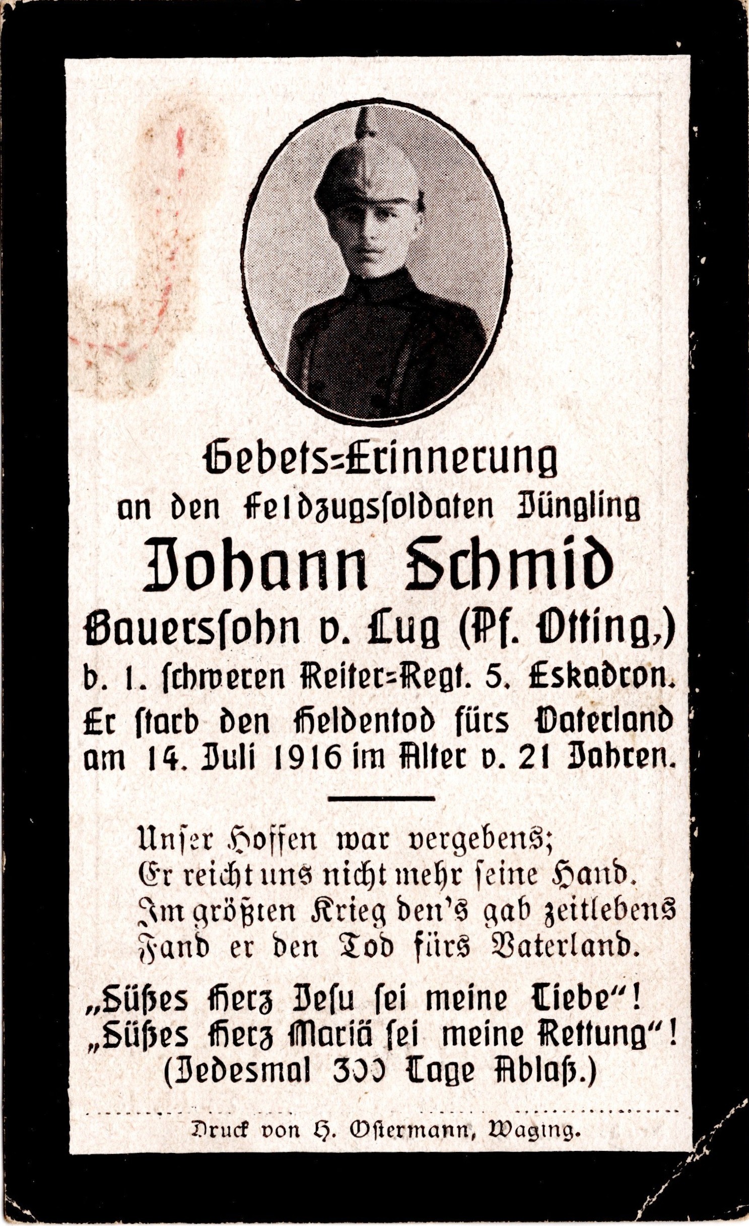 Noch kein Sterbebild vorhanden