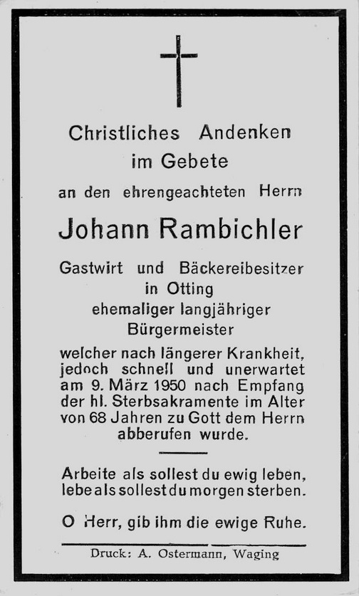 Noch kein Sterbebild vorhanden