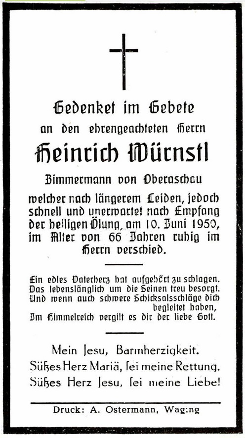 Noch kein Sterbebild vorhanden