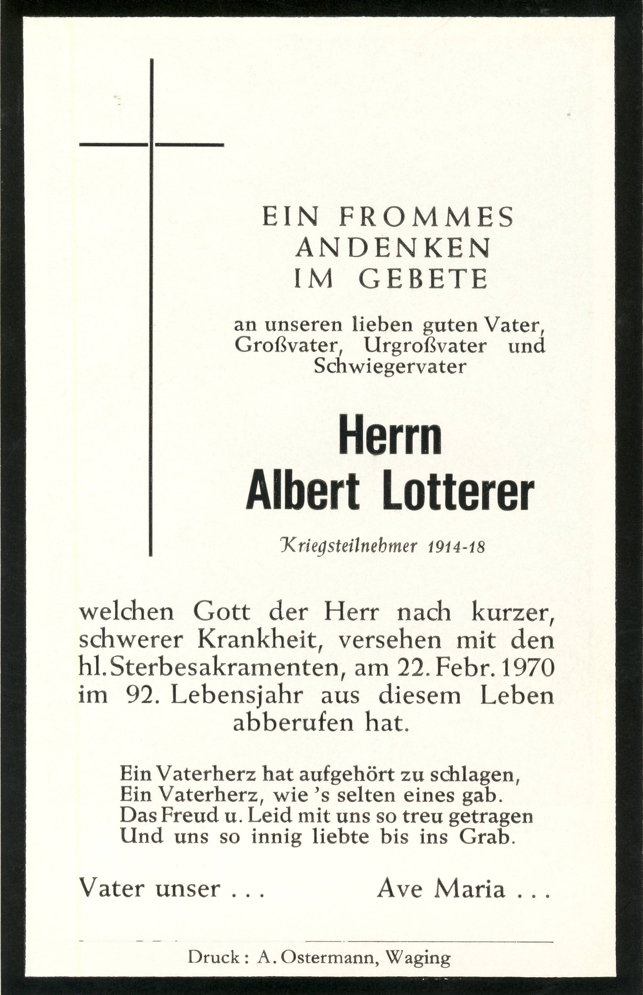 Noch kein Sterbebild vorhanden