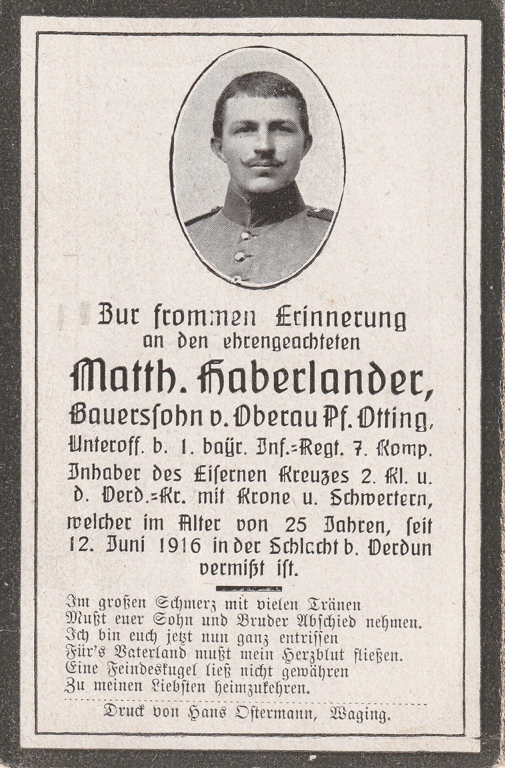 Noch kein Sterbebild vorhanden