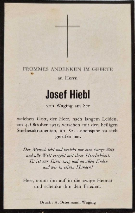 Noch kein Sterbebild vorhanden
