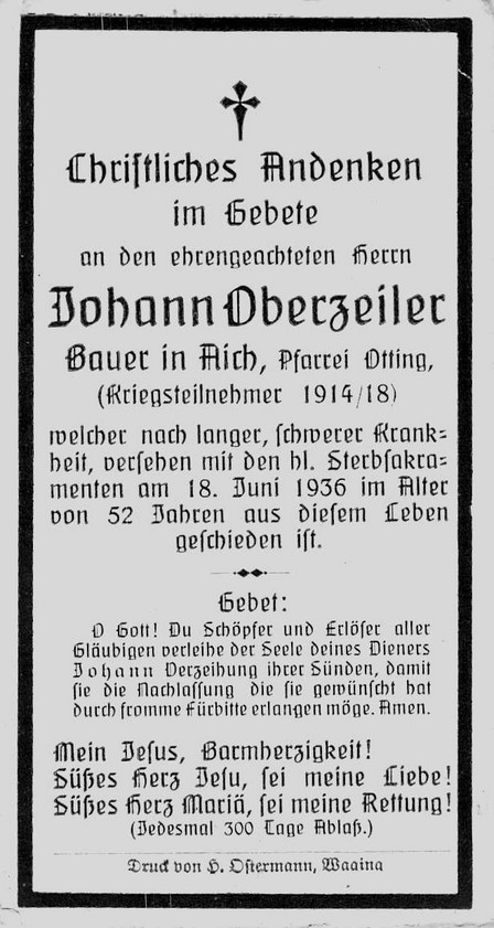 Noch kein Sterbebild vorhanden