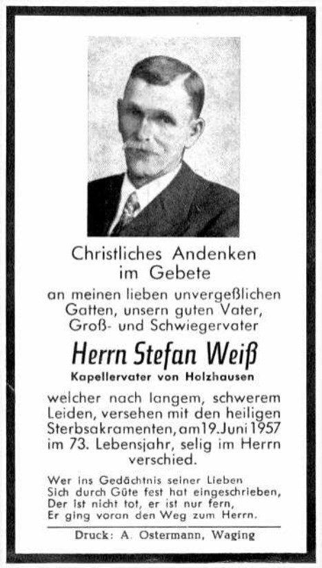Noch kein Sterbebild vorhanden