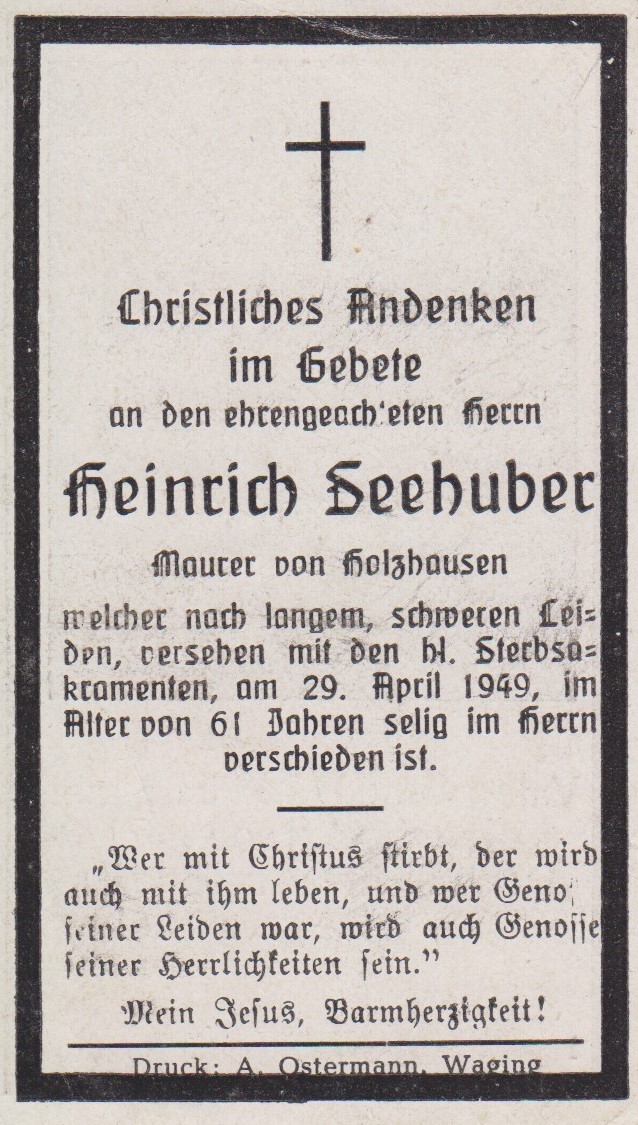 Noch kein Sterbebild vorhanden